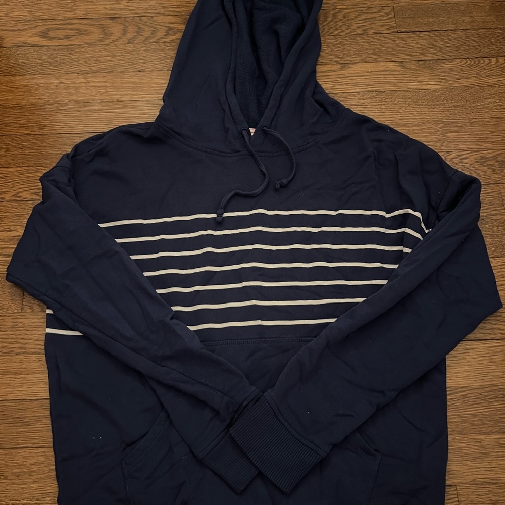 Navy Blue Striped Vineyard Vines hoodie